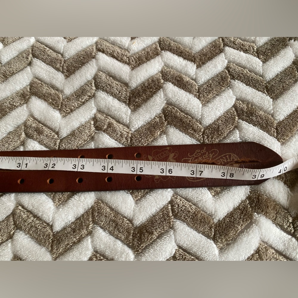 Ed Hardy brown leather belt - Picture 10 of 10
